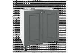 Нижний кухонный шкаф РО 80/2 BELLA GRAPHITE SUPER MAT